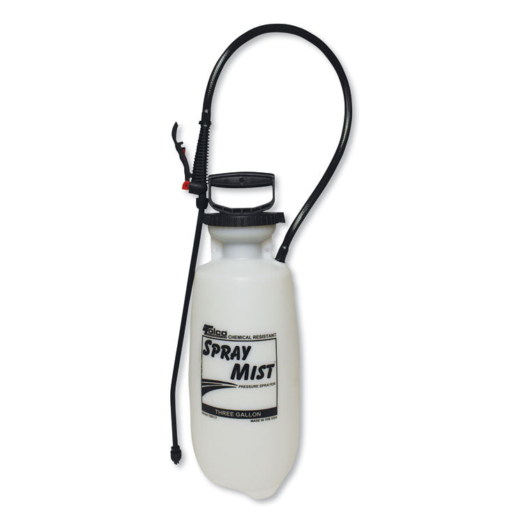 Chemical Resistant Tank Sprayer, 3 gal, 0.63" x 30" Hose, White 1