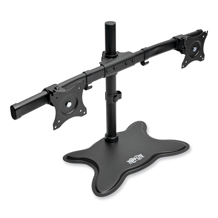 Dual Desktop Monitor Stand, For 13" To 27" Monitors, 31.69" X 10" X 18.11", Black, Supports 26 Lb 2