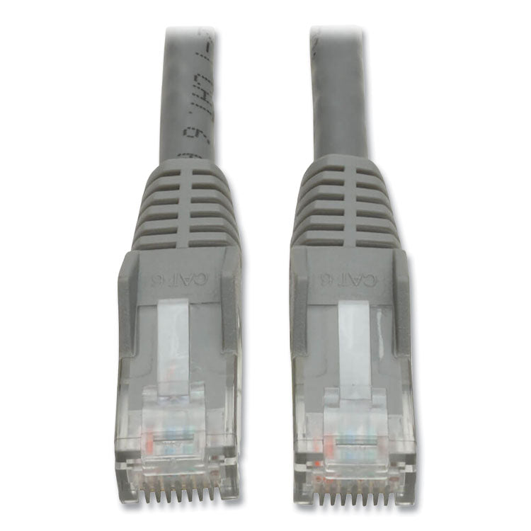 CAT6 Gigabit Snagless Molded Patch Cable, 50 ft, Gray 1