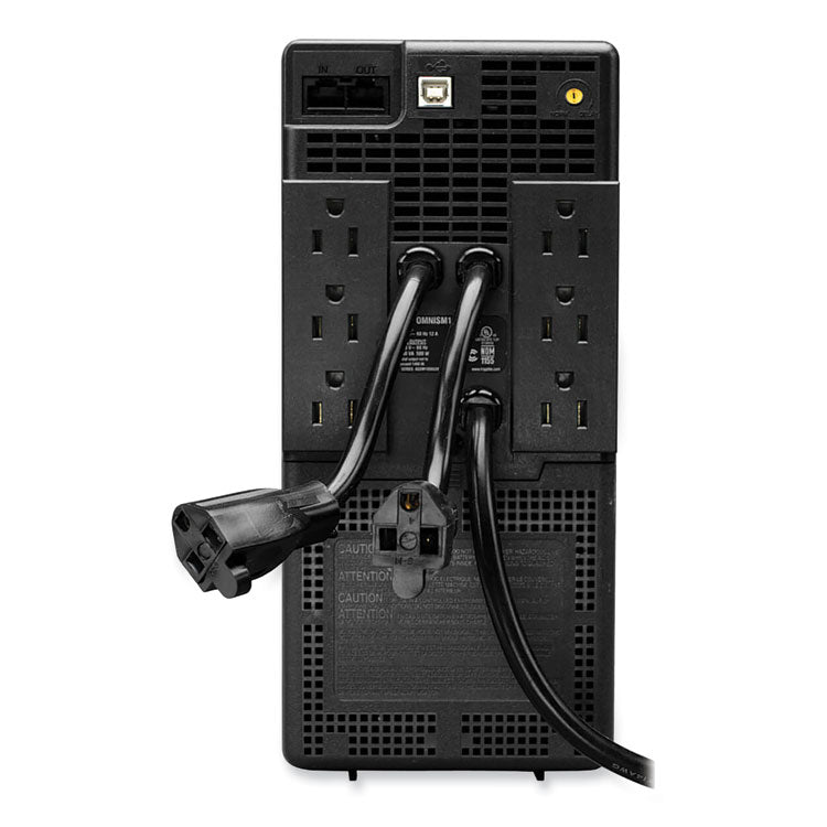 OmniVS Line-Interactive UPS Tower, 8 Outlets, 1,000 VA, 510 J 1