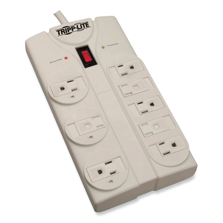 Protect It! Surge Protector, 8 AC Outlets, 25 ft Cord, 1,440 J, Light Gray 1