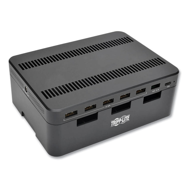 USB Charging Station with Quick Charge 3.0, 7 Devices, 4.9 x 2.6 x 6.6, Black 6