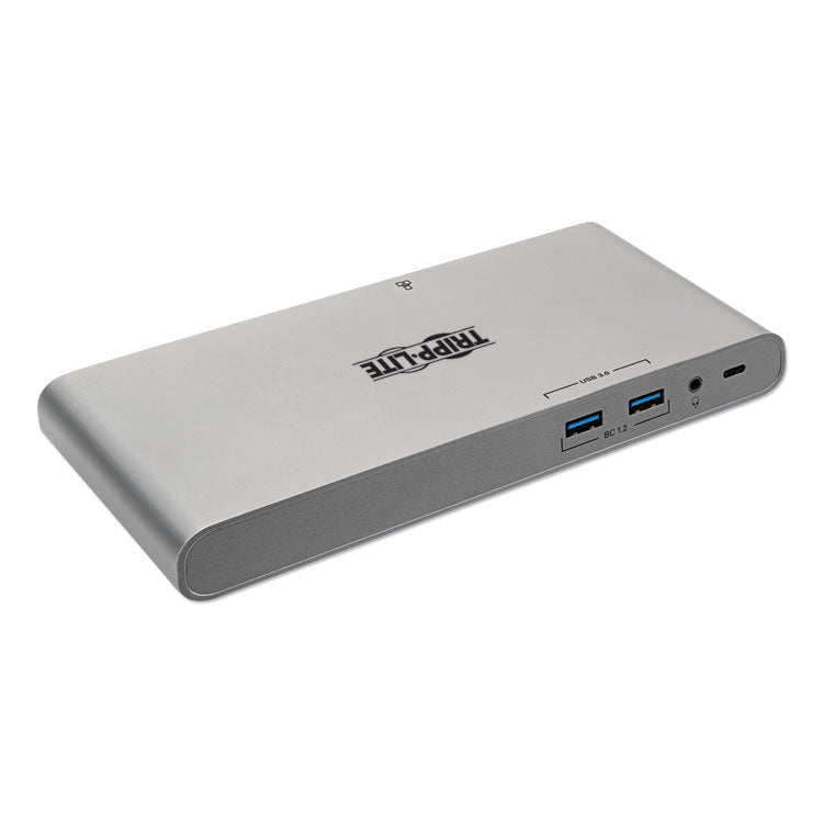 Usb Type-C Docking Station, 3.5mm/displayport/hdmi/rj45/thunderbolt 3/usb A/usb C/vga, Silver 3