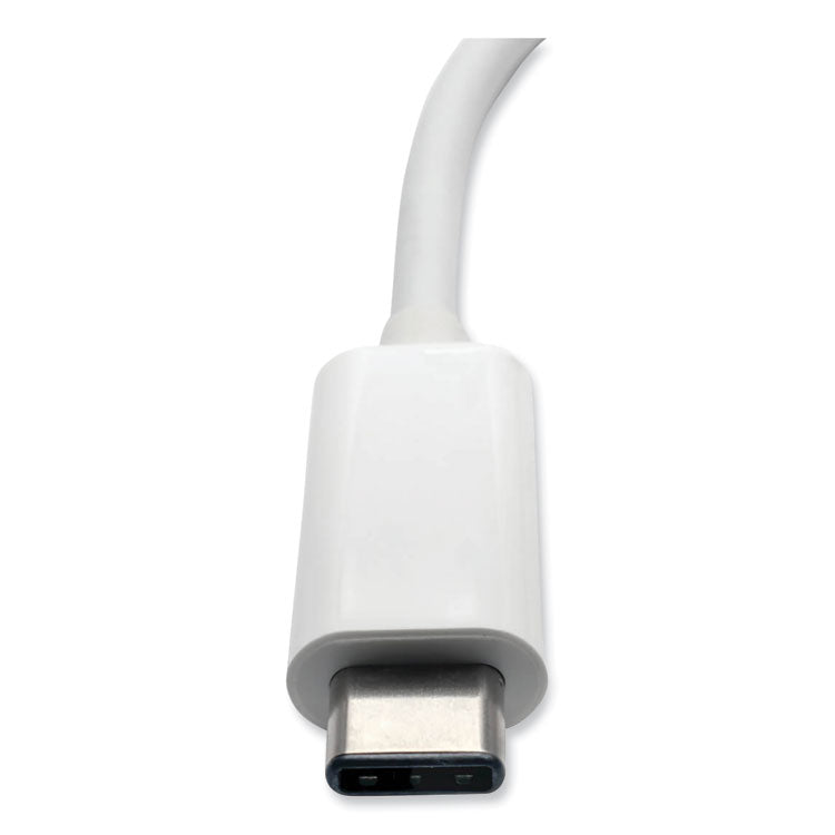 USB 3.1 Gen 1 USB-C to HDMI 4K Adapter, USB-A/USB-C PD Charging Ports, 3", White 4