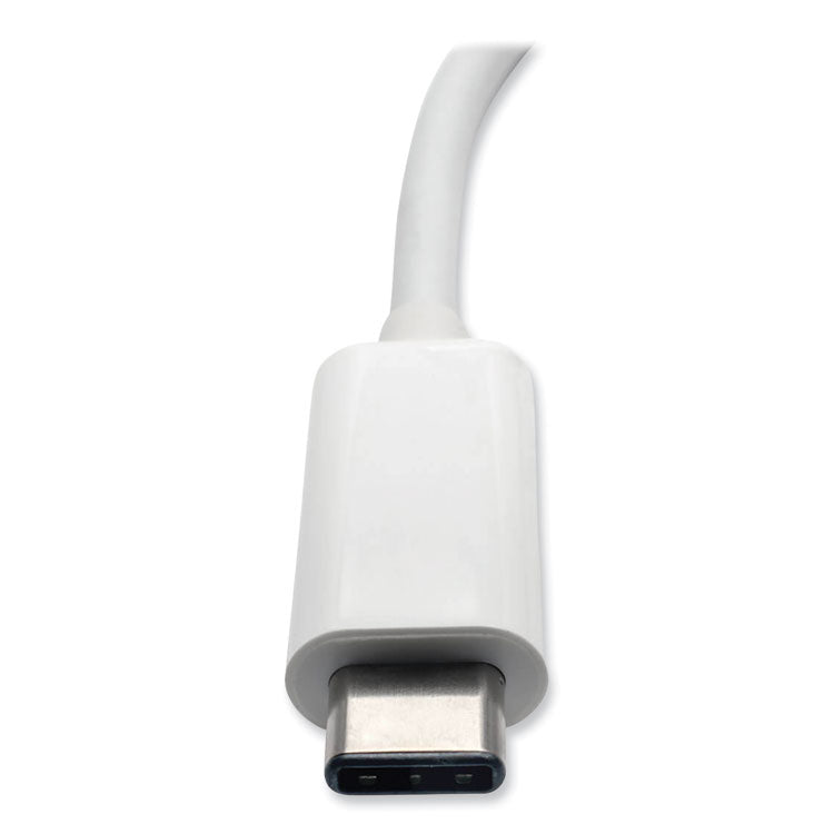 USB 3.1 Gen 1 USB-C to HDMI Adapter, USB-A/USB-C PD Charging/Gigabit Ethernet, 3", White 4