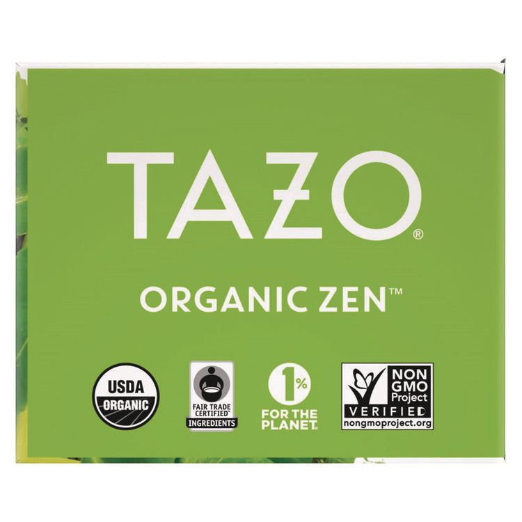 Tea Bags, Organic Zen, 16/Box, 6 Boxes/Carton 4