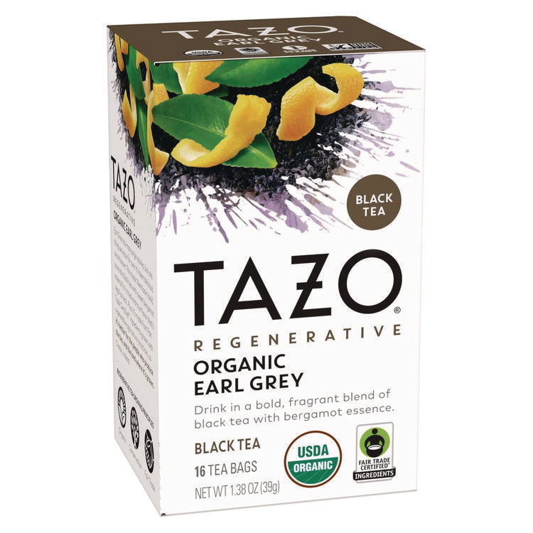 Tea Bags, Organic Earl Grey, 16/Box, 6 Boxes/Carton 1