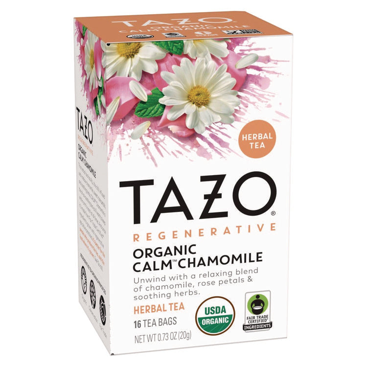 Tea Bags, Organic Calm Chamomile, 16/Box, 6 Boxes/Carton 1