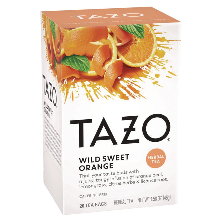 Tea Bags, Wild Sweet Orange, 20/Box, 6 Boxes/Carton 1