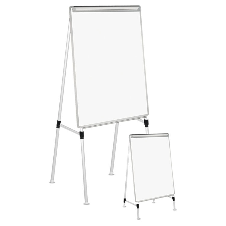 Dry Erase Board with A-Frame Easel, 29 x 41, White Surface, Silver Frame 1