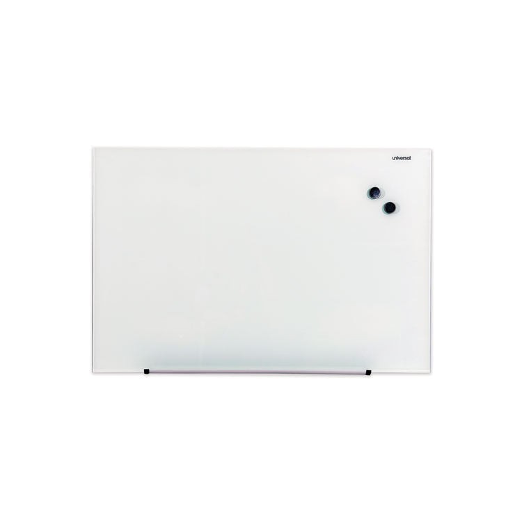 Frameless Magnetic Glass Marker Board, 36 x 24, Translucent Frost Surface 1