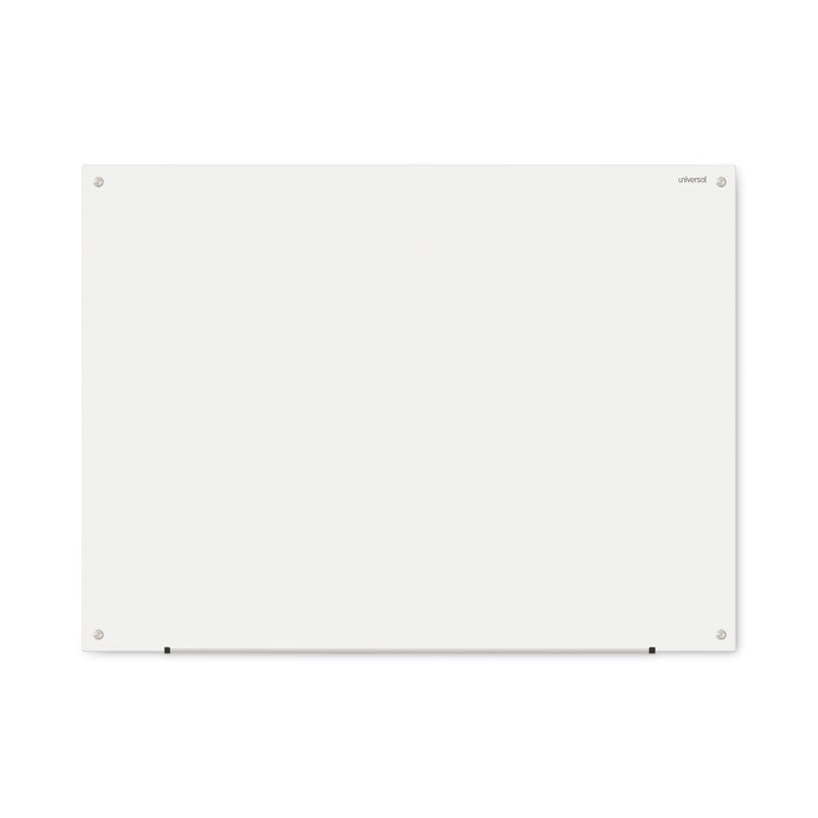 Frameless Glass Marker Board, 48 x 36, White Surface 1