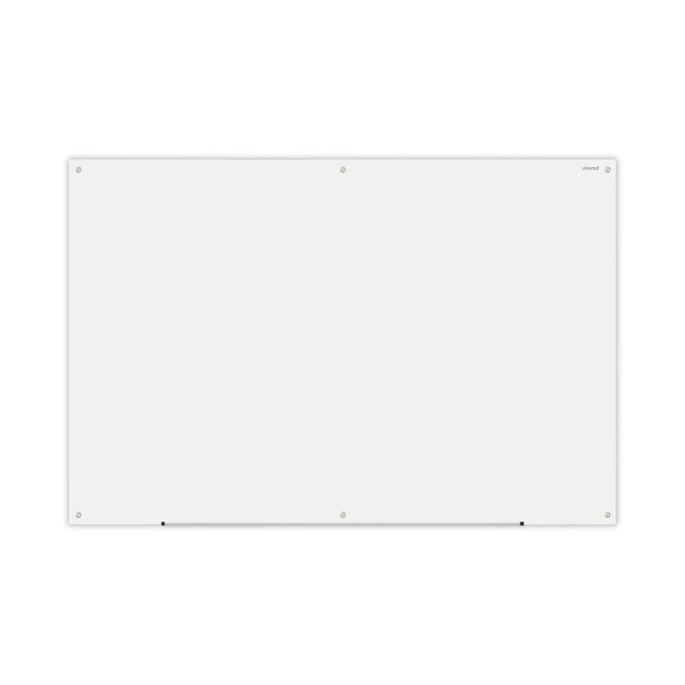 Frameless Glass Marker Board, 72 x 48, White Surface 1