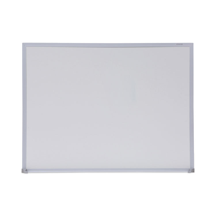 Melamine Dry Erase Board with Aluminum Frame, 24 x 18, White Surface, Anodized Aluminum Frame 1