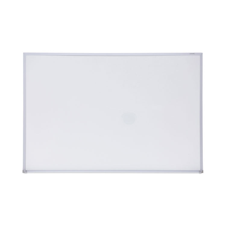 Melamine Dry Erase Board with Aluminum Frame, 36 x 24, White Surface, Anodized Aluminum Frame 1