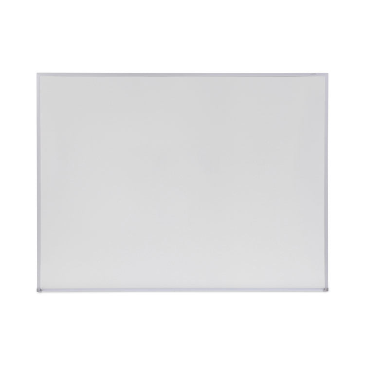 Melamine Dry Erase Board with Aluminum Frame, 48 x 36, White Surface, Anodized Aluminum Frame 1