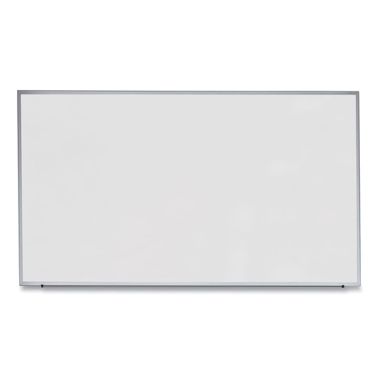 Deluxe Melamine Dry Erase Board, 72 x 48, Melamine White Surface, Silver Anodized Aluminum Frame 1