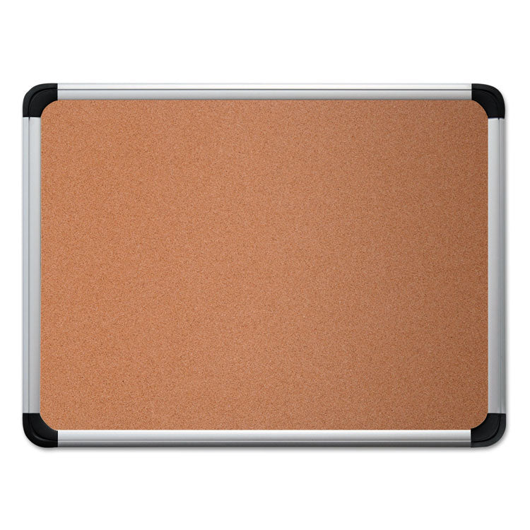 Cork Board with Aluminum Frame, 36 x 24, Tan Surface 1