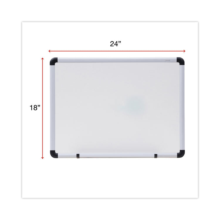 Modern Melamine Dry Erase Board with Aluminum Frame, 24 x 18, White Surface 3