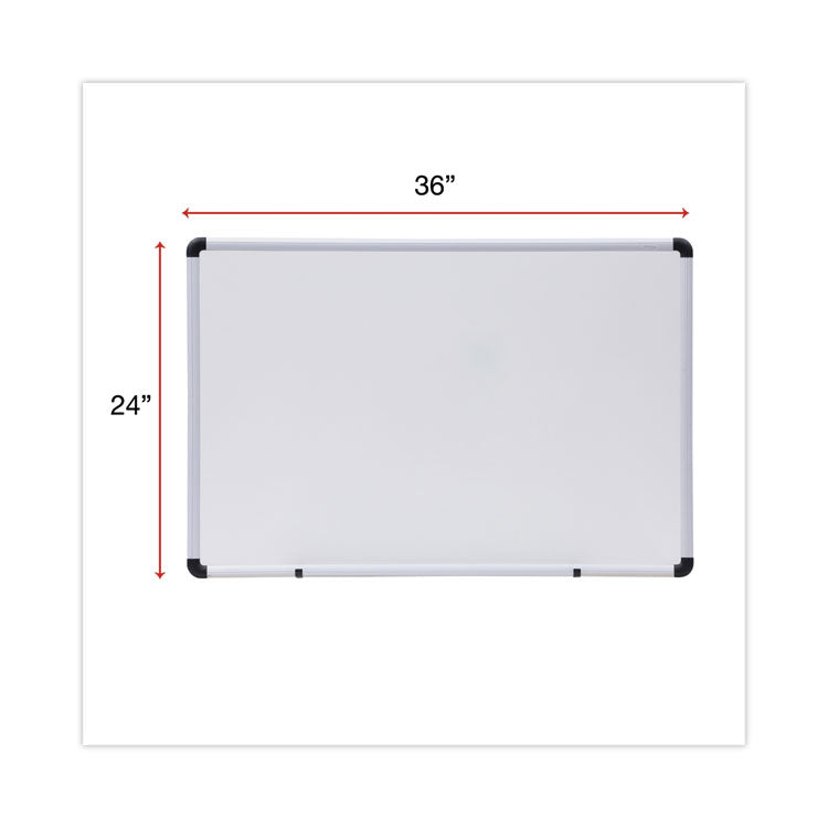 Modern Melamine Dry Erase Board with Aluminum Frame, 36 x 24, White Surface 3