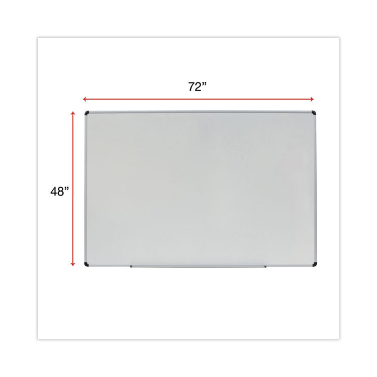 Modern Melamine Dry Erase Board with Aluminum Frame, 72 x 48, White Surface 3