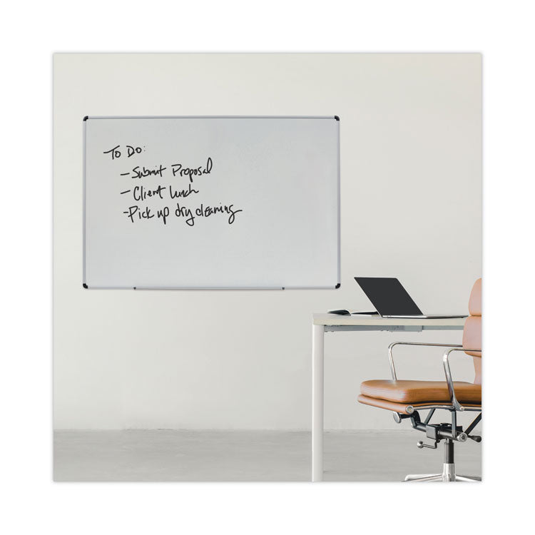 Modern Melamine Dry Erase Board with Aluminum Frame, 72 x 48, White Surface 6