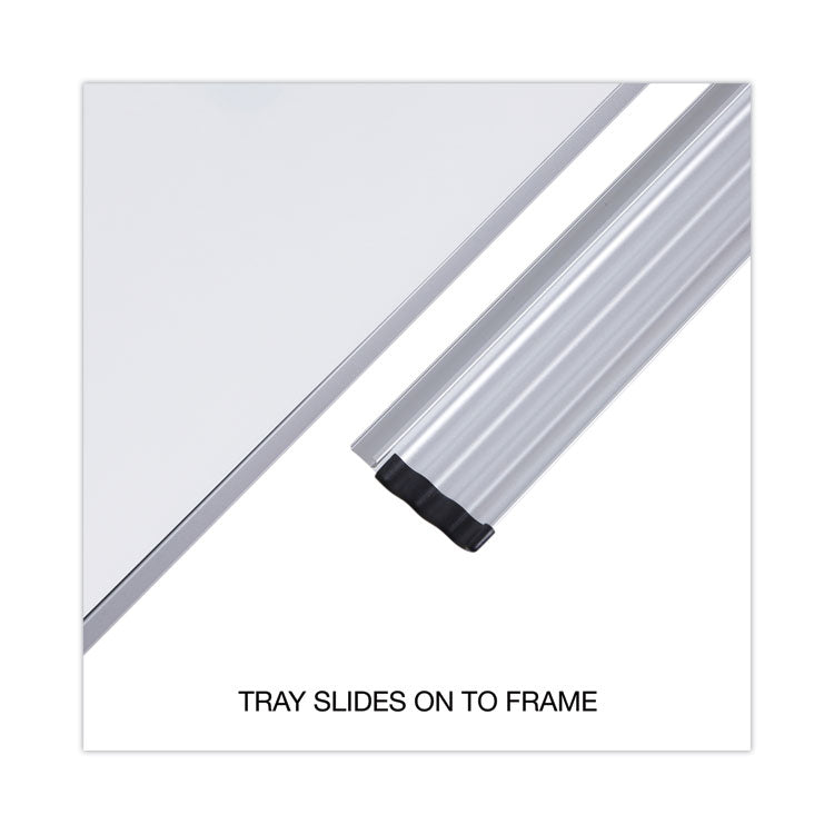 Magnetic Steel Dry Erase Marker Board, 48 x 36, White Surface, Aluminum/Plastic Frame 4