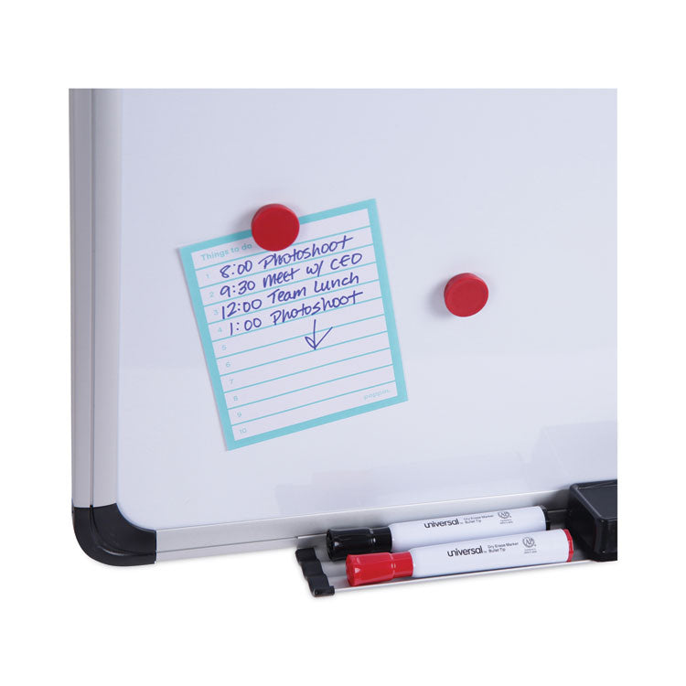 Magnetic Steel Dry Erase Marker Board, 48 x 36, White Surface, Aluminum/Plastic Frame 5