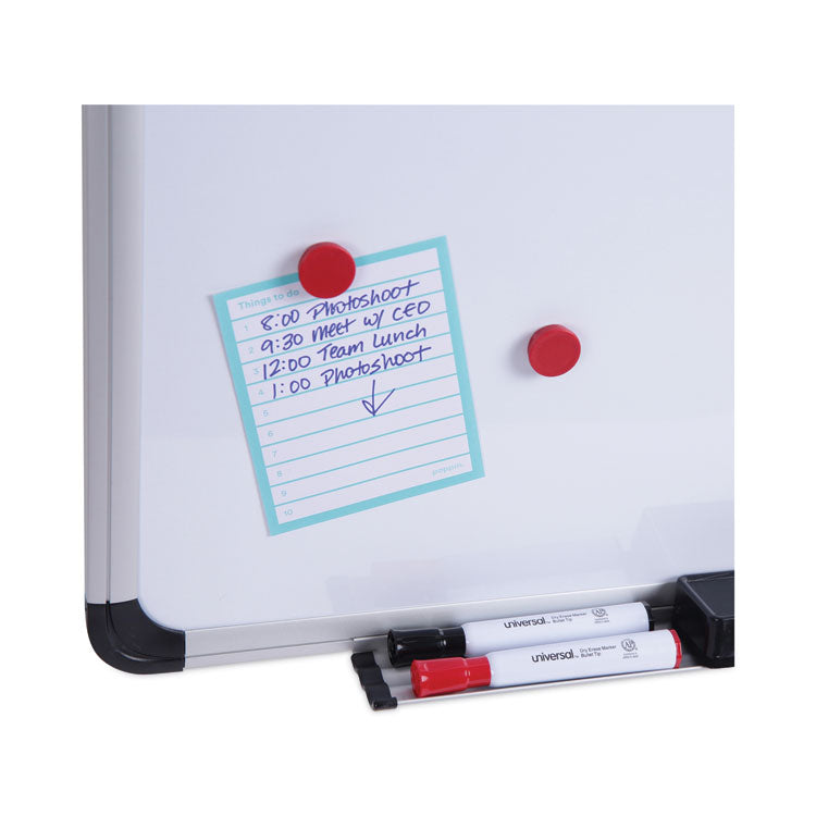 Magnetic Steel Dry Erase Marker Board, 72 x 48, White Surface, Aluminum/Plastic Frame 5