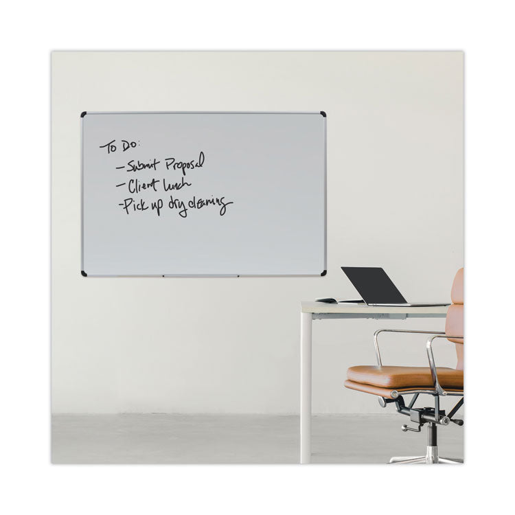 Magnetic Steel Dry Erase Marker Board, 72 x 48, White Surface, Aluminum/Plastic Frame 6