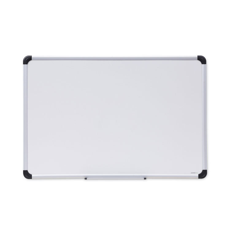 Deluxe Porcelain Magnetic Dry Erase Board, 36 x 24, White Surface, Silver/Black Aluminum Frame 1