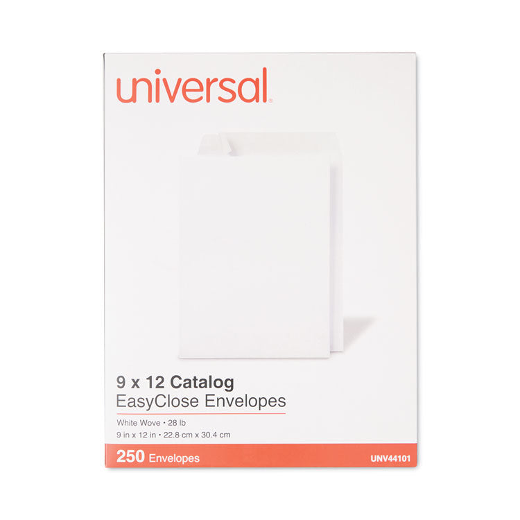 EasyClose Catalog Envelope, #10 1/2, Square Flap, Self-Adhesive Closure, 9 x 12, White, 250/Box 1