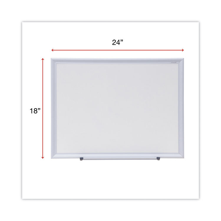 Deluxe Melamine Dry Erase Board, 24 x 18, Melamine White Surface, Silver Aluminum Frame 3