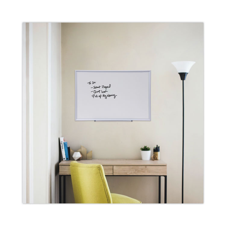 Deluxe Melamine Dry Erase Board, 36 x 24, Melamine White Surface, Silver Aluminum Frame 6