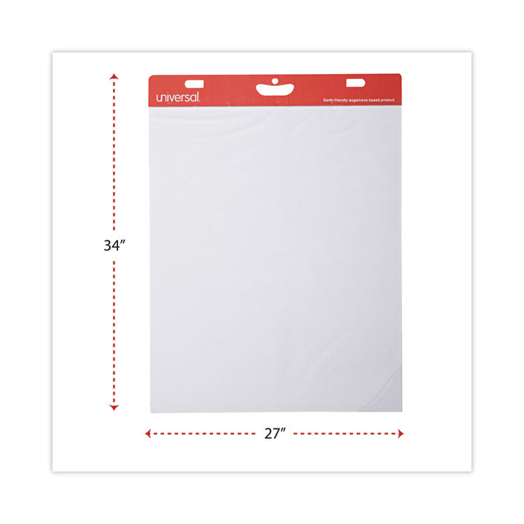 Renewable Resource Sugarcane Based Easel Pads, Unruled, 27 x 34, White, 50 Sheets, 2/Carton 2