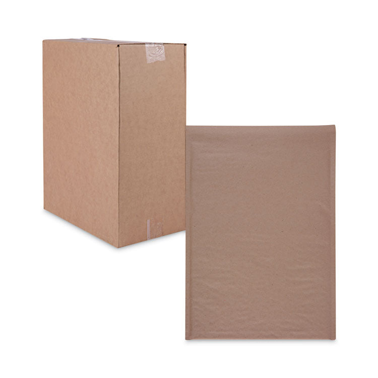 Natural Self-Seal Cushioned Mailer, #5, Barrier Bubble Air Cell Cushion, Self-Adhesive Closure, 10.5 x 16, Kraft, 80/Carton 2