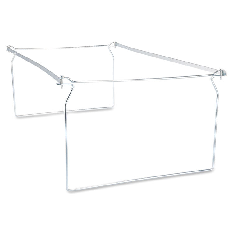 Screw-Together Hanging Folder Frame, Legal Size, 23" To 26.77" Long, Silver, 6/box 2