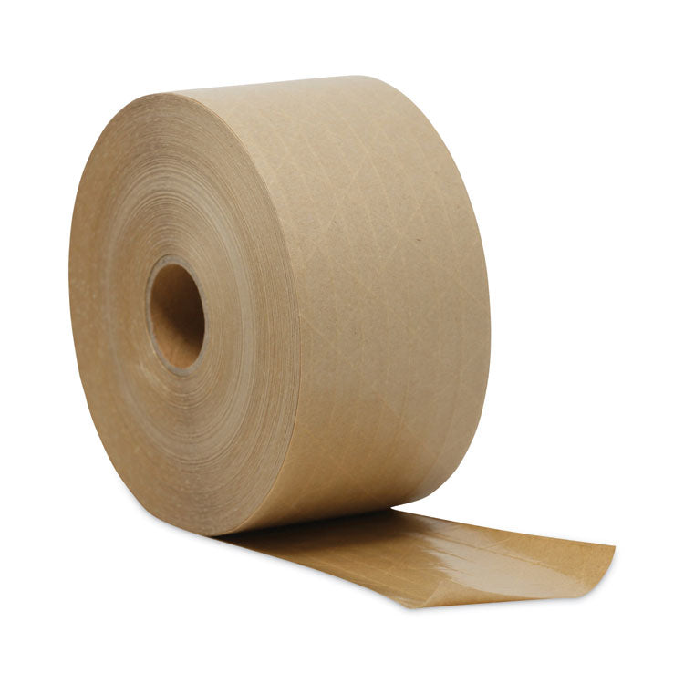 Glass-Fiber Reinforced Gummed Kraft Sealing Tape, 3" Core, 3" X 375 Ft, Brown, 8/carton 2