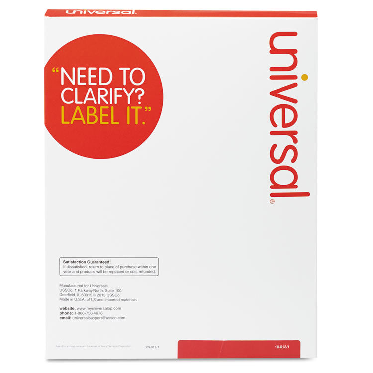 White Labels, Inkjet/laser Printers, 1.33 X 4, White, 14/sheet, 100 Sheets/box 2