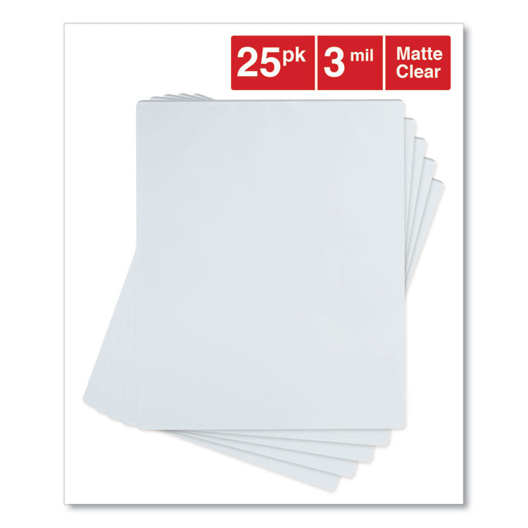 Laminating Pouches, 3 Mil, 9" X 11.5", Gloss Clear, 25/pack 2