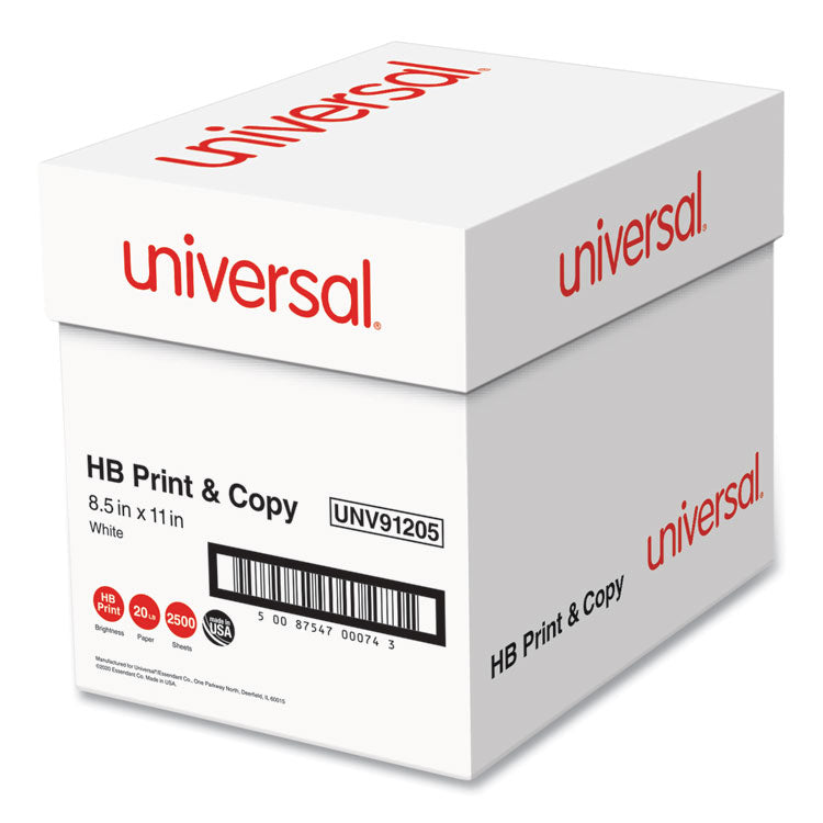 High-Bright Multipurpose Paper, 20 lb Bond Weight, 8.5 x 11, Bright White, 500 Sheets/Ream, 5 Reams/Carton 2