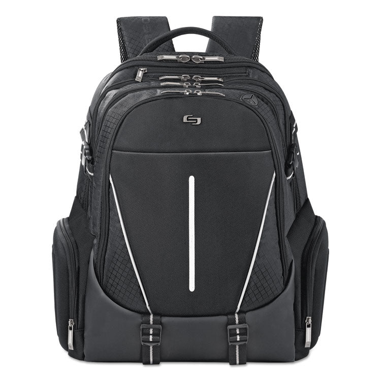 Active Laptop Backpack, Fits Devices Up to 17.3", Polyester, 12.5 x 6.5 x 19, Black 1