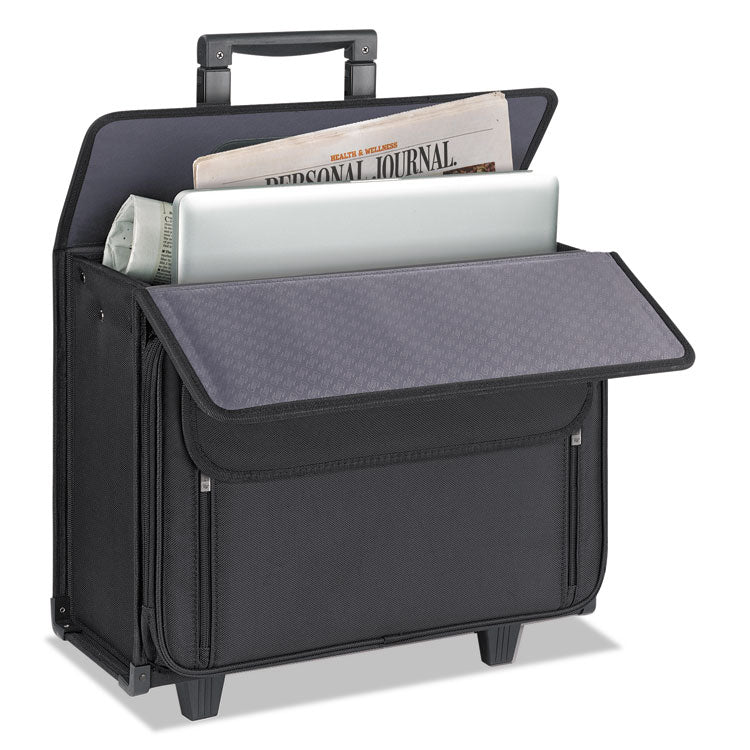 Classic Rolling Catalog Case, Fits Devices Up to 17.3", Polyester, 18 x 7 x 14, Black 4