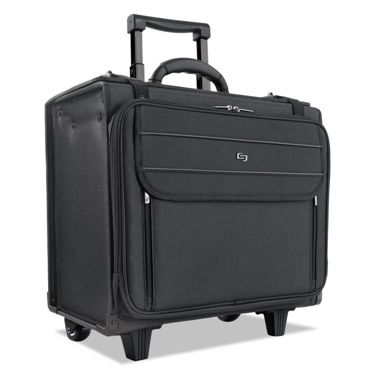 Classic Rolling Catalog Case, Fits Devices Up to 17.3", Polyester, 18 x 7 x 14, Black 2