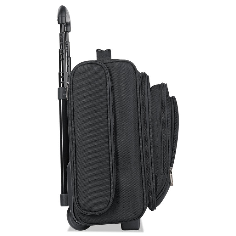 Classic Rolling Overnighter Case, Fits Devices Up to 15.6", Ballistic Polyester, 16.14 x 6.69 x 13.78, Black 3