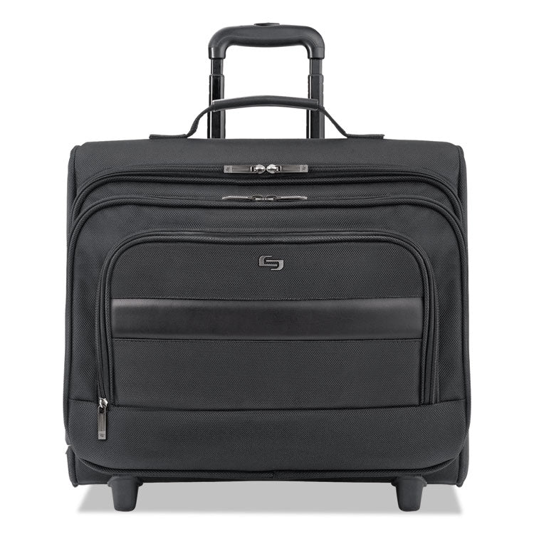 Classic Rolling Overnighter Case, Fits Devices Up to 15.6", Ballistic Polyester, 16.14 x 6.69 x 13.78, Black 1