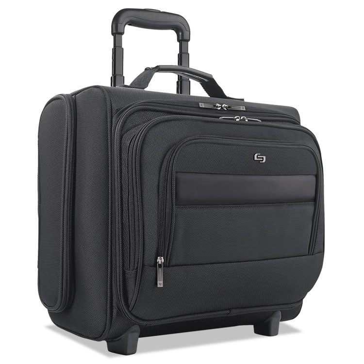 Classic Rolling Overnighter Case, Fits Devices Up to 15.6", Ballistic Polyester, 16.14 x 6.69 x 13.78, Black 2