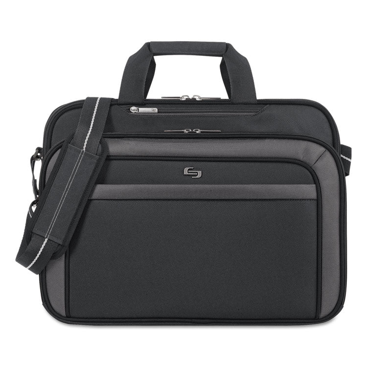 Pro CheckFast Briefcase, Fits Devices Up to 17.3", Polyester, 17 x 5.5 x 13.75, Black 1