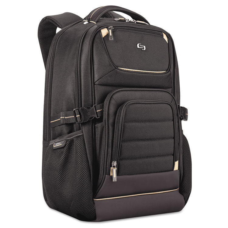 Pro Backpack, Fits Devices Up to 17.3", Polyester, 12.25 x 6.75 x 17.5, Black 2