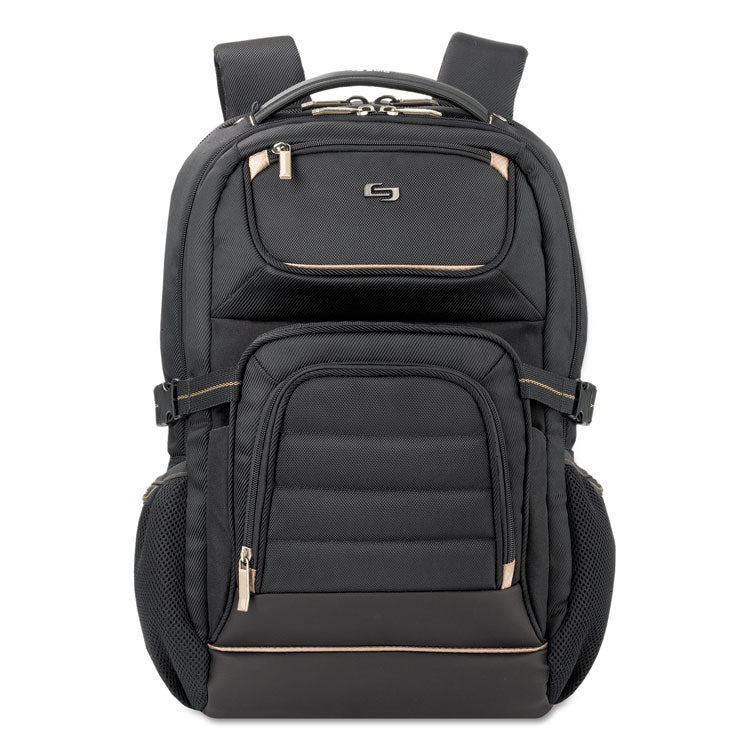 Pro Backpack, Fits Devices Up to 17.3", Polyester, 12.25 x 6.75 x 17.5, Black 1